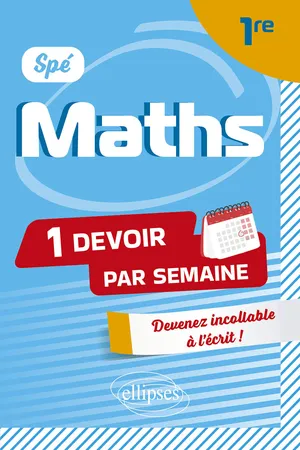 Un devoir semaine-Spé Math-1re