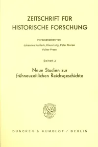 Neue Studien zur frühneuzeitlichen Reichsgeschichte._cover