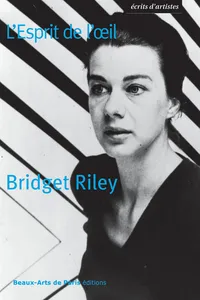 Bridget Riley, L'Esprit de l'œil_cover