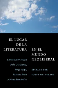 El lugar de la literatura en el mundo neoliberal_cover