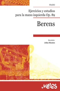 Berens. Ejercicios y estudios para la mano izquierda, Op. 89_cover