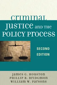Criminal Justice and the Policy Process_cover