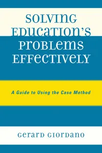 Solving Education's Problems Effectively_cover