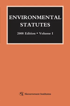 Environmental Statutes