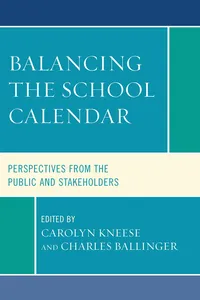 Balancing the School Calendar_cover