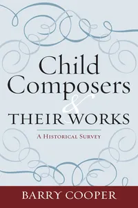 Child Composers and Their Works_cover