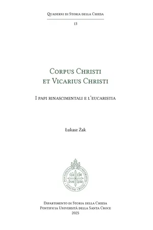 Corpus Christi et Vicarius Christi