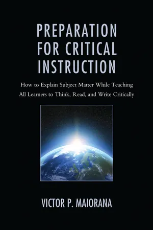 Preparation for Critical Instruction