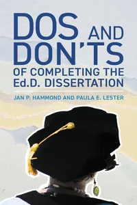 Dos and Don'ts of Completing the Ed.D. Dissertation_cover