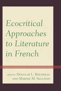 Ecocritical Approaches to Literature in French_cover