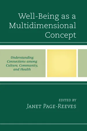 Well-Being as a Multidimensional Concept