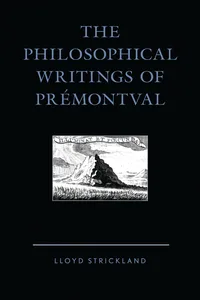 The Philosophical Writings of Prémontval_cover