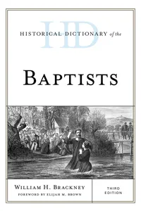 Historical Dictionary of the Baptists_cover