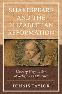 Shakespeare and the Elizabethan Reformation_cover