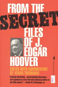 From the Secret Files of J. Edgar Hoover_cover