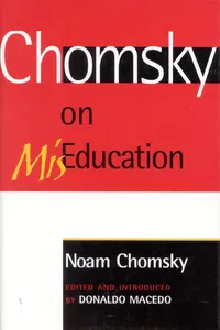 Chomsky on Mis-Education_cover
