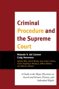 Criminal Procedure and the Supreme Court_cover