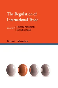 The Regulation of International Trade Volume 2_cover