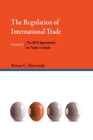 The Regulation of International Trade Volume 2