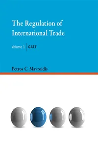 The Regulation of International Trade Volume 1_cover