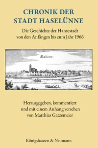 Chronik der Stadt Haselünne_cover