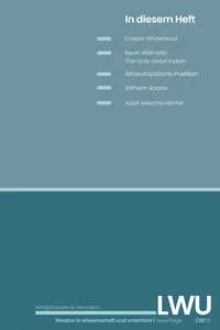 LWU Literatur in Wissenschaft und Unterricht_cover