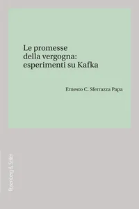 Le promesse della vergogna: esperimenti su Kafka_cover
