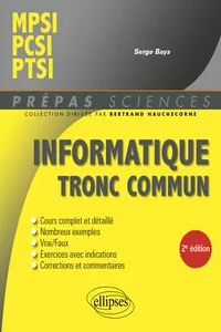 PS-Info tronc commun MPSI 2ed_cover