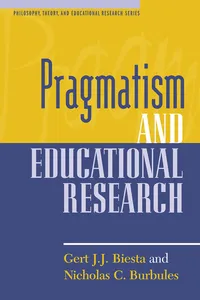 Pragmatism and Educational Research_cover