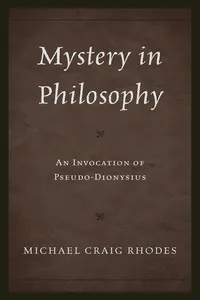 Mystery in Philosophy_cover