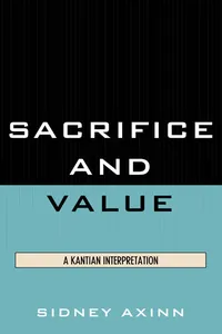 Sacrifice and Value_cover