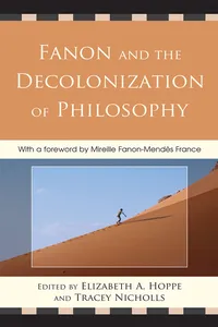 Fanon and the Decolonization of Philosophy_cover