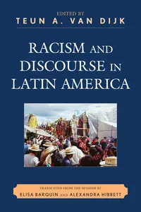 Racism and Discourse in Latin America_cover