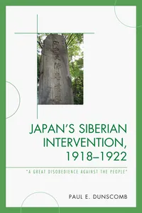 Japan's Siberian Intervention, 1918–1922_cover
