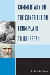 Commentary on the Constitution from Plato to Rousseau_cover