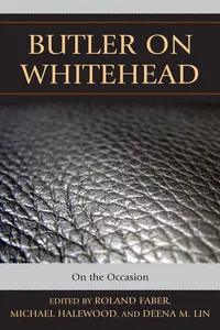 Butler on Whitehead_cover