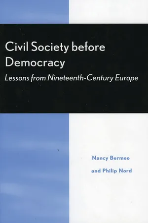 Civil Society Before Democracy