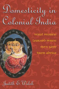 Domesticity in Colonial India_cover