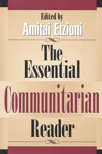 The Essential Communitarian Reader_cover
