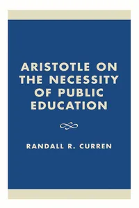 Aristotle on the Necessity of Public Education_cover