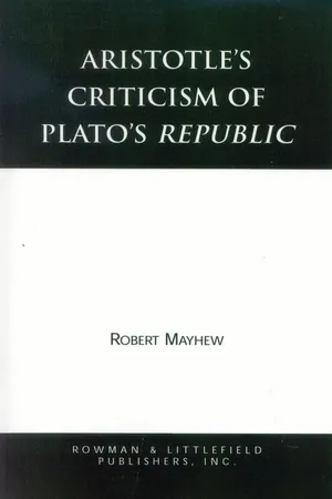 Aristotle's Criticism of Plato's Republic