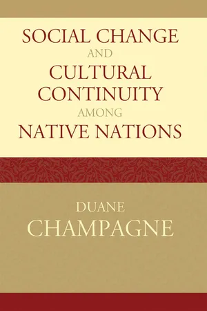 Social Change and Cultural Continuity among Native Nations