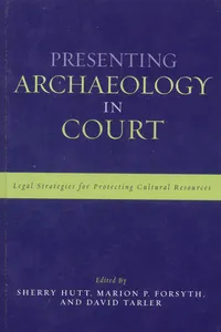 Presenting Archaeology in Court_cover