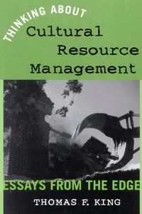 Thinking About Cultural Resource Management_cover