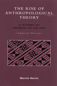 The Rise of Anthropological Theory_cover