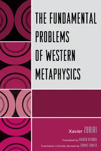 The Fundamental Problems of Western Metaphysics_cover