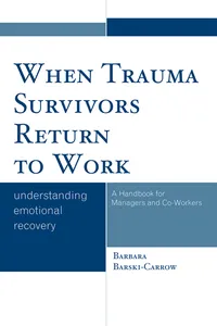 When Trauma Survivors Return to Work_cover
