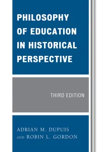 Philosophy of Education in Historical Perspective_cover