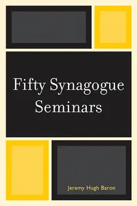 Fifty Synagogue Seminars_cover