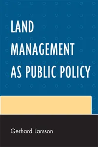 Land Management as Public Policy_cover